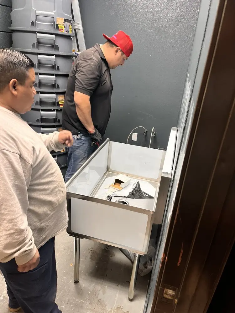 Commercial plumbing and sink installation in Grants